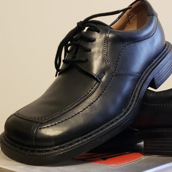 London Underground, Men's Black Leather Chunky Oxford Shoes Men's Size 8 M - Picture 4 of 14